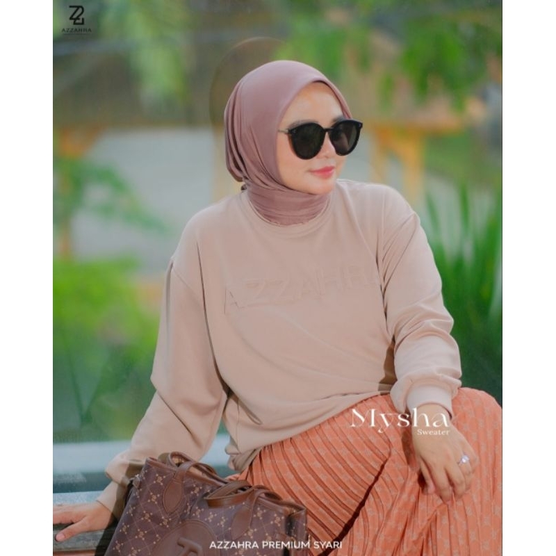 MYSHA SET ROK PLISKET SWITER BY AZZAHRA PREMIUM