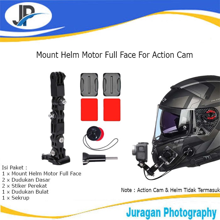 Mount Helm Motor Full Face for GoPro &amp; Action Camera