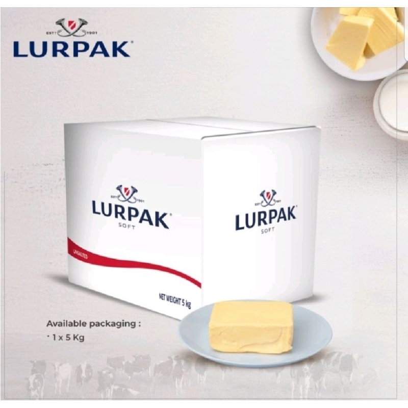 

UNSALTED BUTTER LURPAK LACTIC 1KG/BUTTER UNSALTED IMPORT ORIGINAL