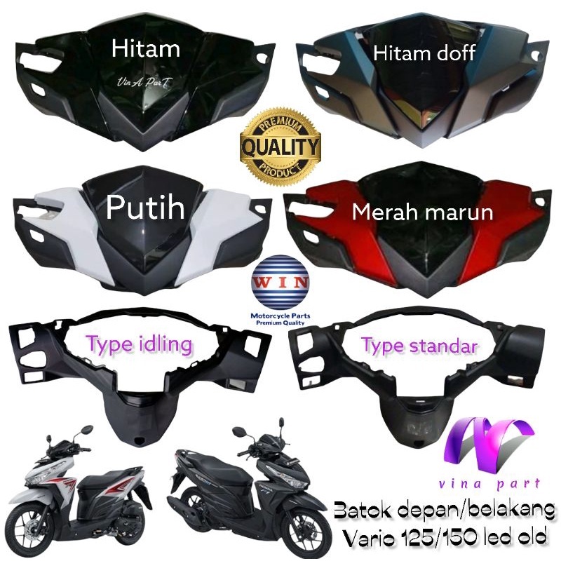 WIN Cover Batok Depan Belakang Vario 125 150 LED Old 2015-2017