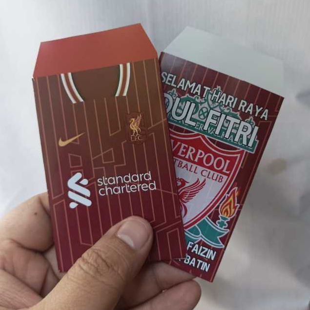 

Amplop THR Lebaran disain Jersey Liverp0ol LFC Kopites 2023 2024 2025