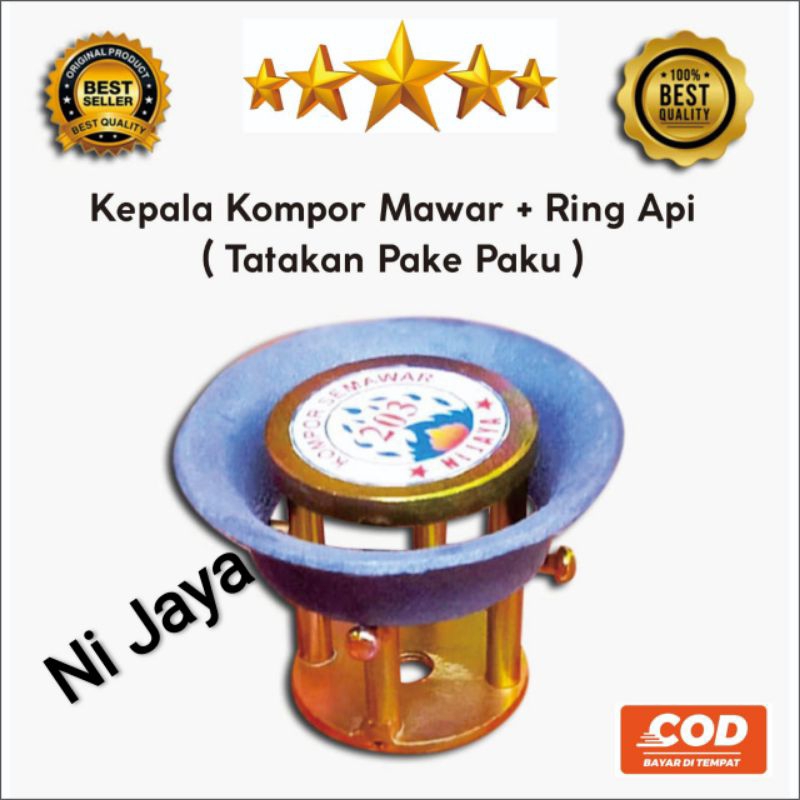 kepala kompor semawar 203+ring api/kompor jozzz 203/kompor mawar/kompor wos 203