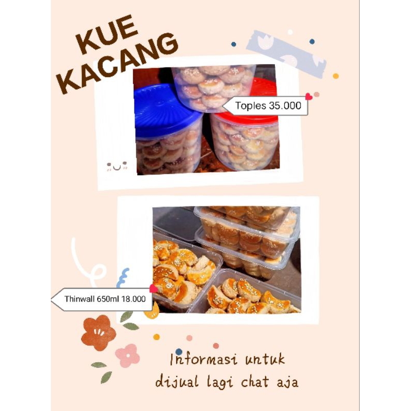 

kue kacang toples dan tepak