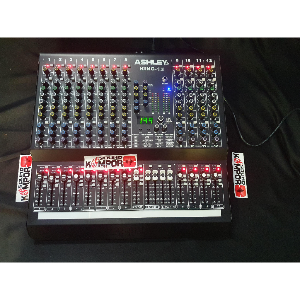 MIXER ASHLEY KING 12 / KING12 MIXER 12 CHANNEL ASHLEY KING-12