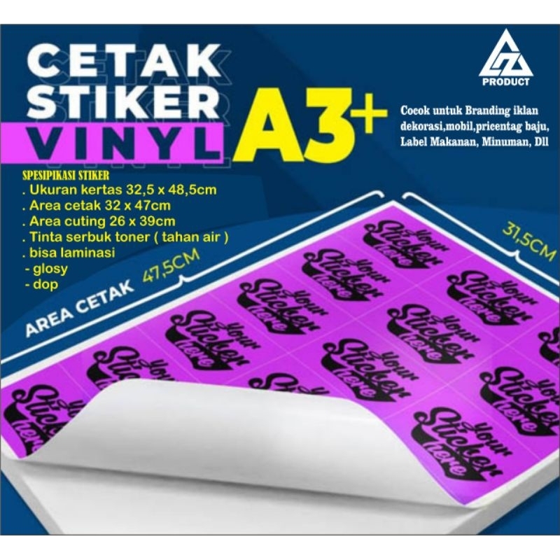 

cetak stiker vynil,cocok untuk iklan dan label jualan