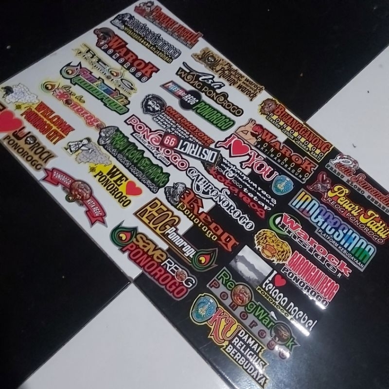 

STICKER REOG , STICKER WAROK, STICKER BUJANG GANONG, STICKER JATHIL, STICKER BUDAYA PONOROGO, STICKER TELAGA NEBEL, STICKER PONOROGO