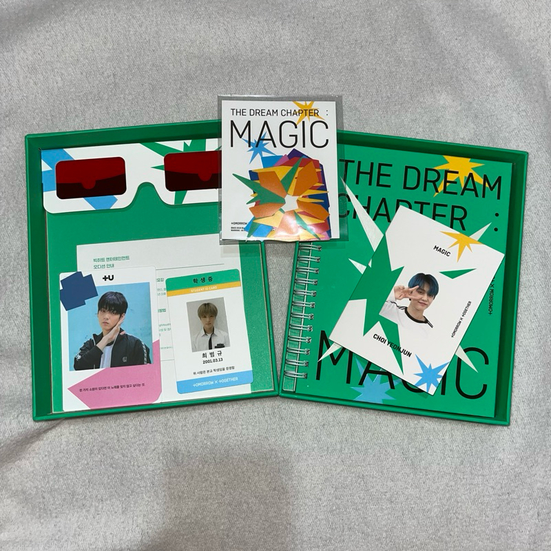 [OFFICIAL] ALBUM THE DREAM CHAPTER : MAGIC TXT UNSEALD (POLAROID SOOBIN, STUDENT ID CARD BEOMGYU)