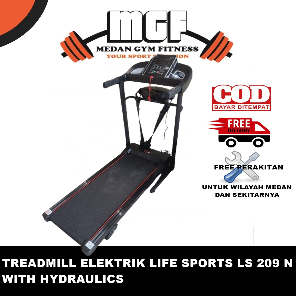 LIFE SPORTS Alat Olahraga Treadmill Elektrik Ls 209