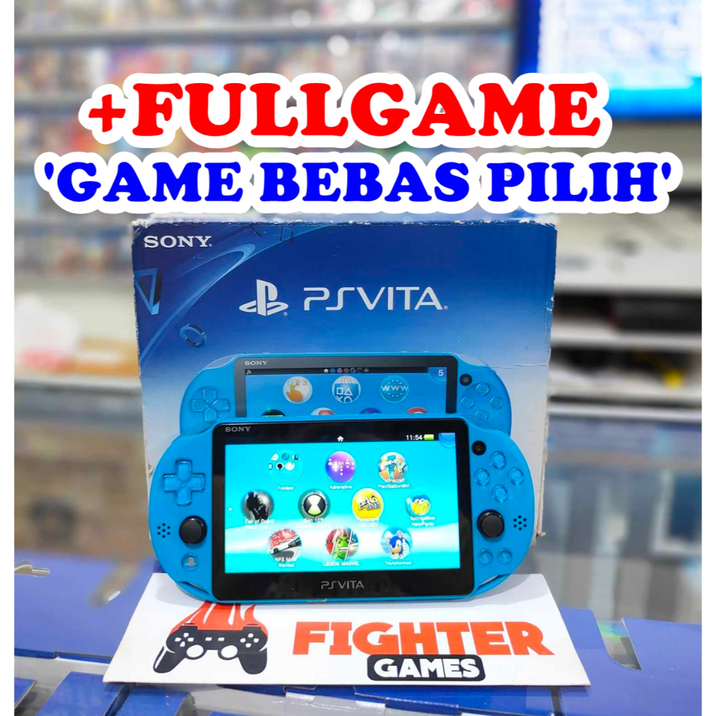 [FREE FULLGAME] PS Vita Slim Aqua Blue - Game bisa bebas pilih