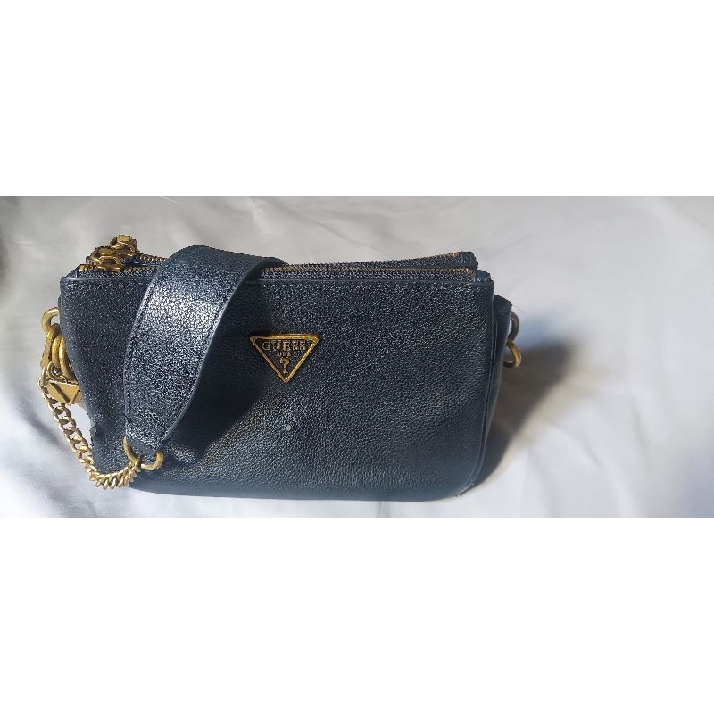 Guess Destiny Top Zip Shoulder Bag Black