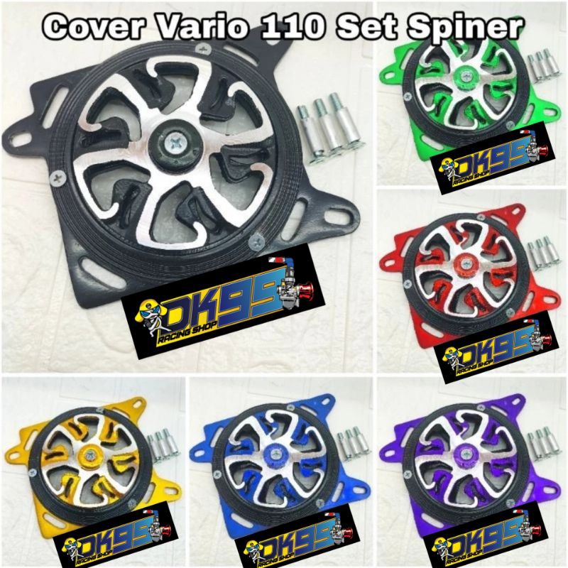 Cover radiator set spiner spinner Motif Robot cnc Vario 110 Vario techno 110 bahan full alumunium (b