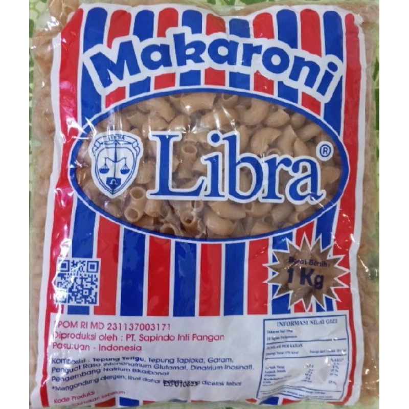 

Makaroni Mentah LIBRA 1KG/Kerupuk Makaroni mentah/Makaroni merek LIBRA/MAKARONI GURIH' Renyah