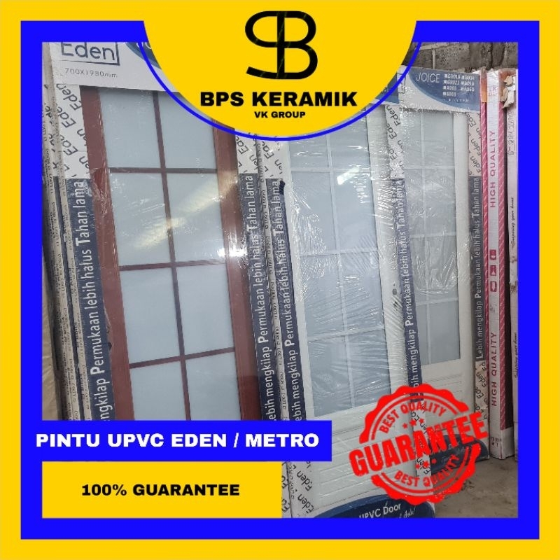 Pintu UPVC EDEN JOICE/METRO + PACKING KAYU