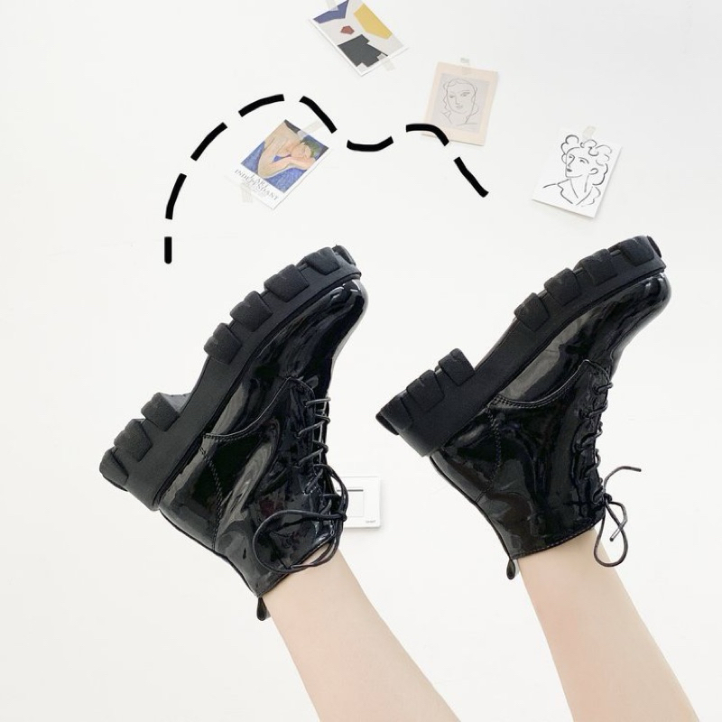 wajib punya` official sepatu boots wedges flat wanita premium sepatu boots wanita fashion premium