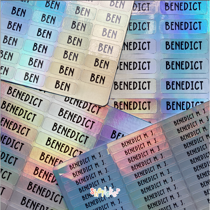 

Label Nama Holographic