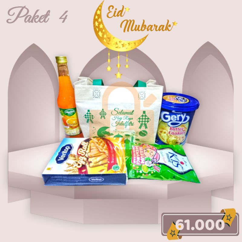 

Parcel Lebaran Hampers Hari Raya Idul Fitri Paket Empat (4)