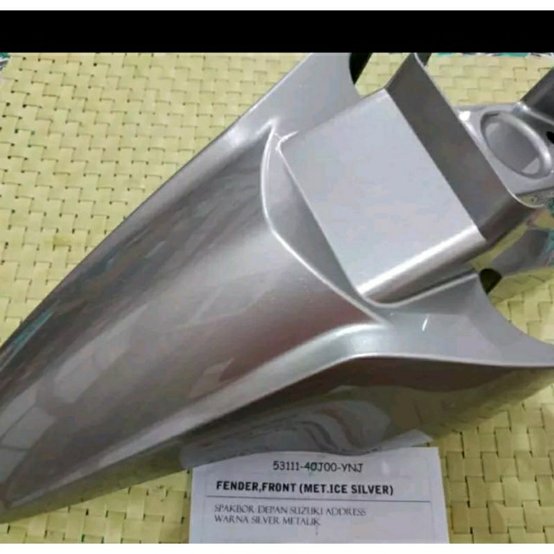 Spakbor/Slebor Depan Suzuki Address warna Silver