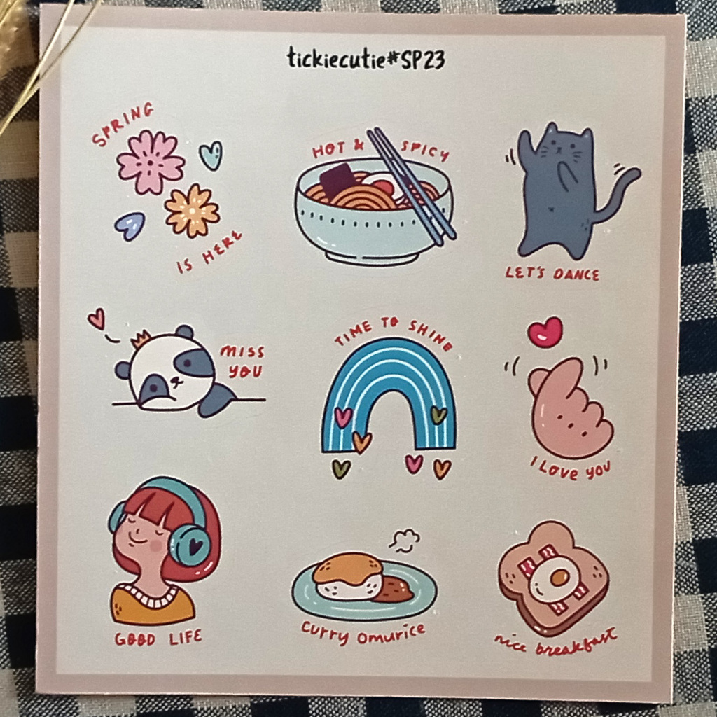 

Sticker Tickie Cutie #SP23 daily life