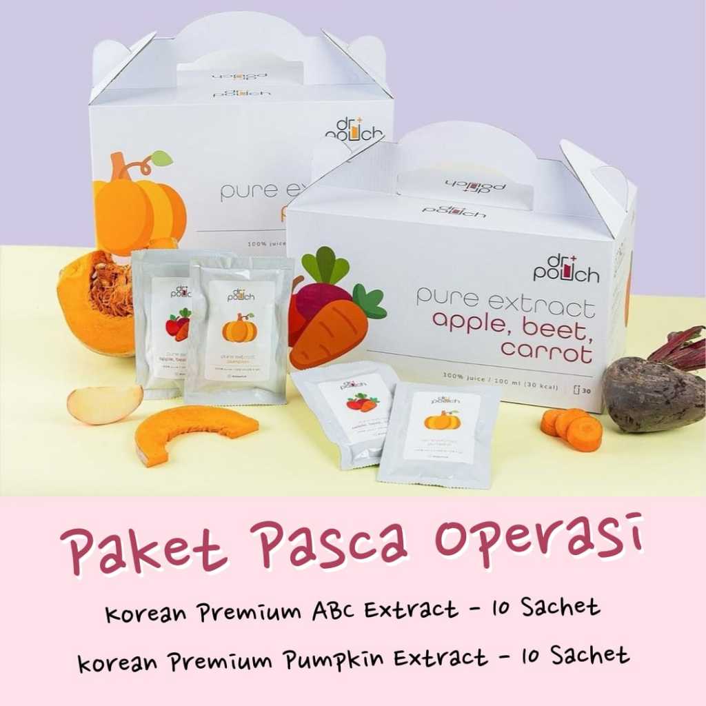 

Paket Pasca Operasi – Korean Premium ABC (Apple, Beet, Carrot) dan Pumpkin Extract