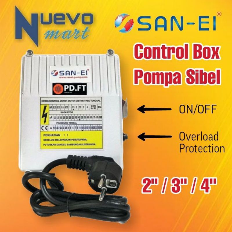 SAN EI Control Box Pompa Satelit 3" inch Pompa Celup Sumur Bor