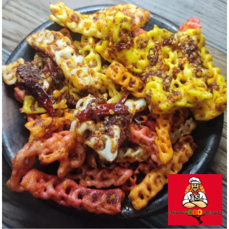 

seblak as beton kerupuk kepang 250 gram seblak kering pedas daun jeruk seblak viral gratis ongkir