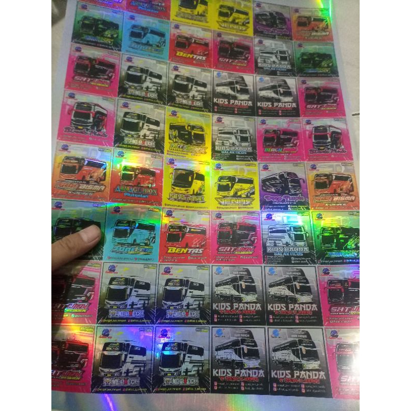 

TERBARU sticker tinggal jaya kotak asli anti air hologram, sticker bus basuri hologram full tunggal jaya 48 pcs