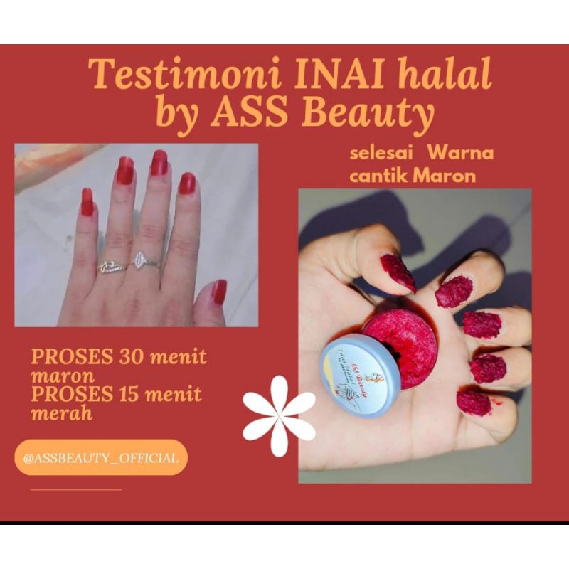 INAI HALAL ASS BEAUTY MERAH CERAH