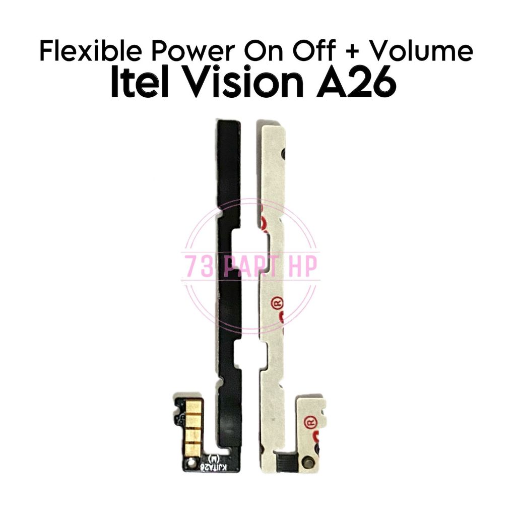 Flexible Konektor Volume Power On Off Infinix Itel Vision A26 - Flexible Flexibel Fleksibel Fleksibl