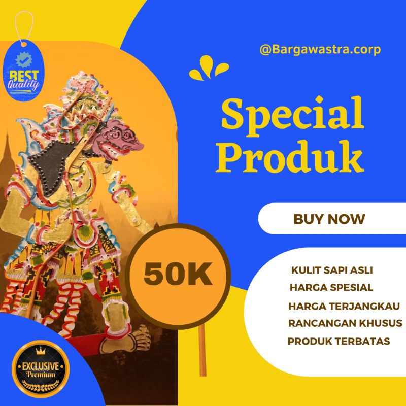 Wayang kulit kidangan premium (Buto Raton)