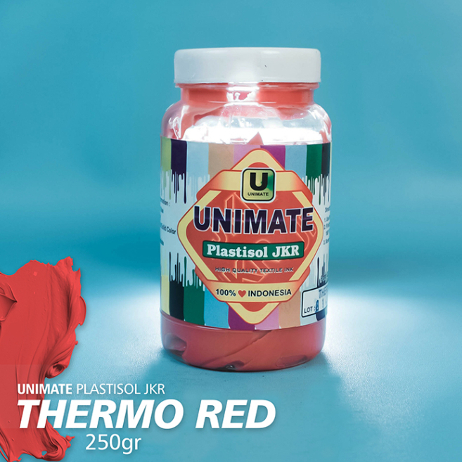 

PLASTISOL THERMO RED @250GR