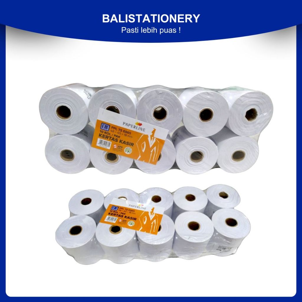 

Telstruk Telestruk Kertas Kasir Struk Paperline 1 ply 68 x 65 x 18 mm