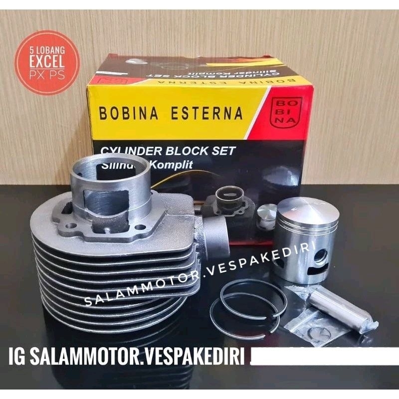 blok seher piston vespa lobang 5 Bobina fullset