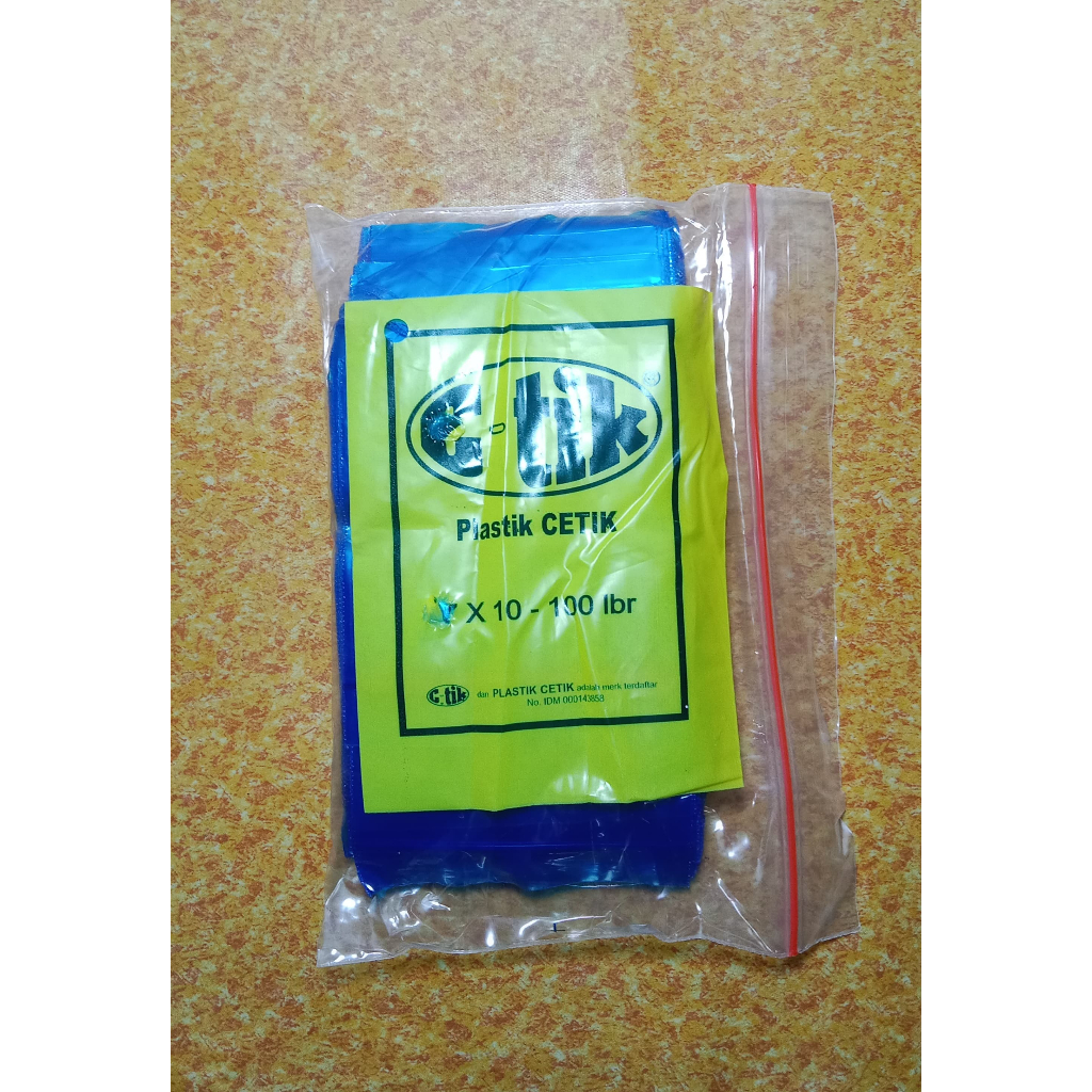 Plastik Obat Klip Biru Plastik Zipper Zip