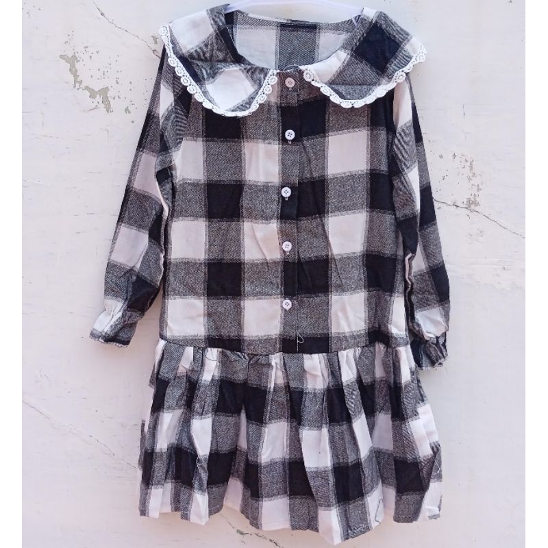 TUNIK FLANEL ANAK PEREMPUAN/DRESS TUNIK ANAK PEREMPUAN