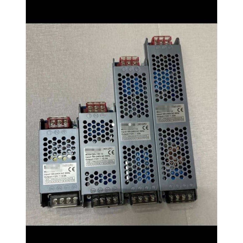 SLIM ADAPTOR POWER SUPLY PSU TIPIS 12V 24VOLT 12 24 VOLT 5A 10A 12A 15A 20A 25A 30A