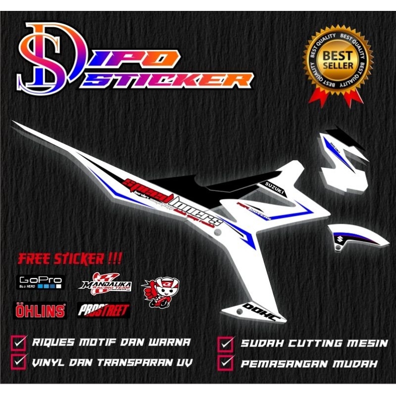 

sticker striping Satria fufi variasi 05 transparan UV (bisa riquest)