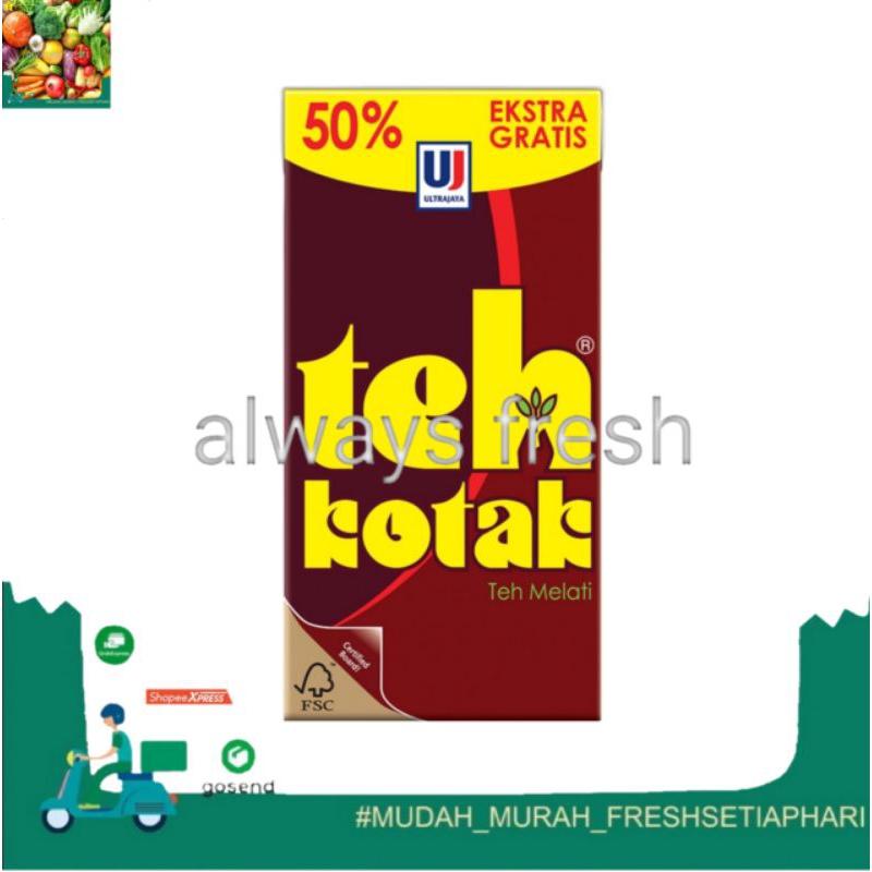 

ultra teh kotak jasmine 300ml - always fresh