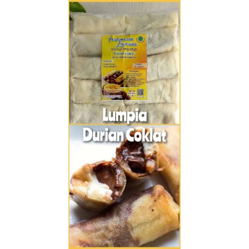 

lumpia durian coklat