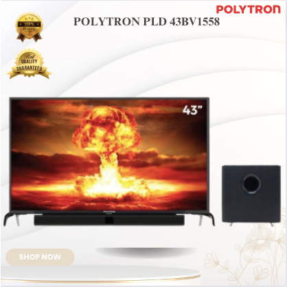 POLYTRON LED TV 43inch PLD 43BV1558 DIGITAL CINEMAX SOUNDBAR/PLD-43BV1558/PLD43BV1558/PLD 43BV1558