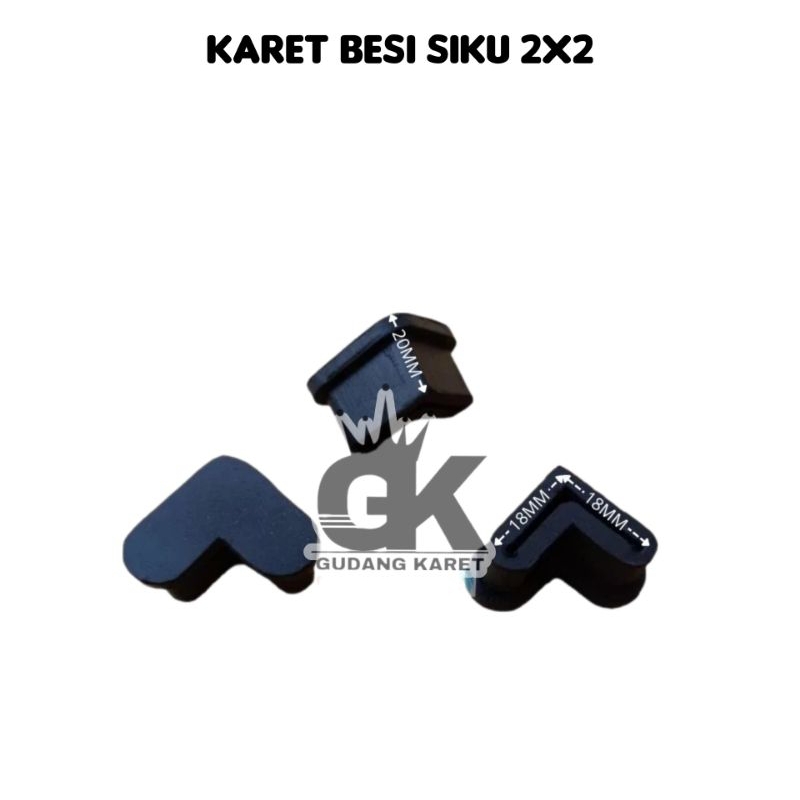Karet Siku 2x2 / Karet Besi Siku 2x2cm