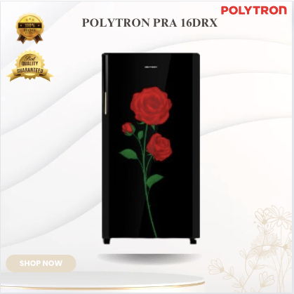 POLYTRON KULKAS 1 PINTU  PRA 16DRX 149 LITER/PRA-16DRX/PRA 16DRX/KULKAS POLYTRON MAWAR TERMURAH
