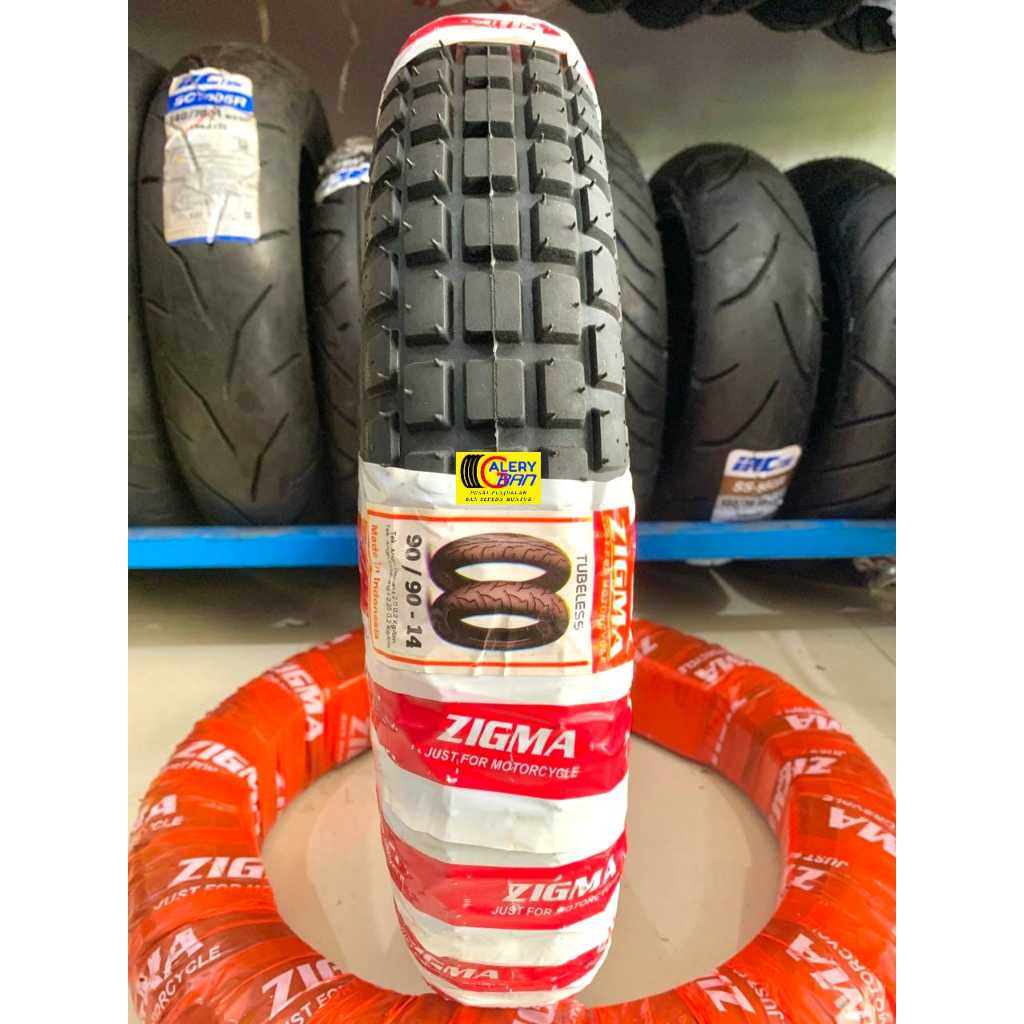 Ban Trail Zigma 90/90-14 Ring 14 Tubeles ban 90/90-14 ban ring 14 ban zigma ban tubles ban motor rin