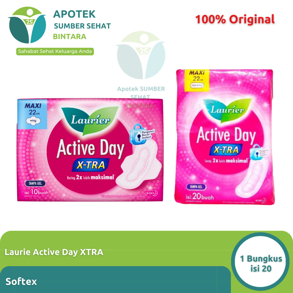 Softex Laurier Active Day X-Tra isi 20