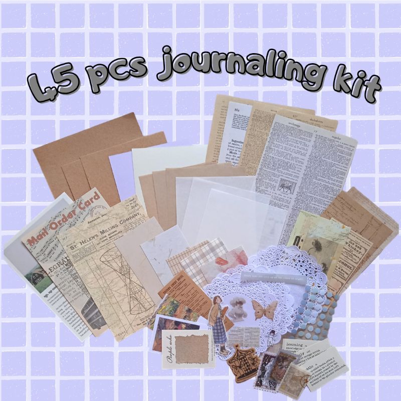 

45 Pcs MINI JOURNAL KIT VINTAGE