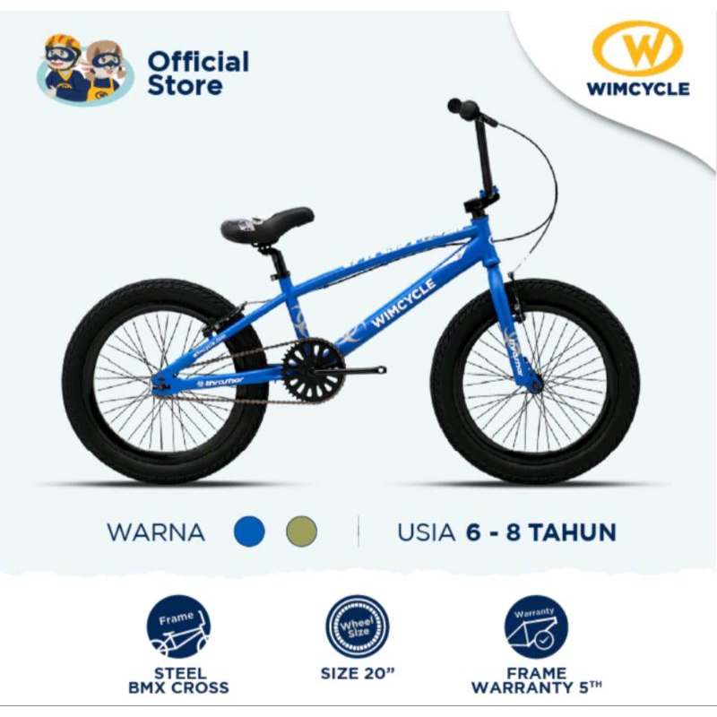 Sepeda Anak Wimcycle BMX 20 Thrasher