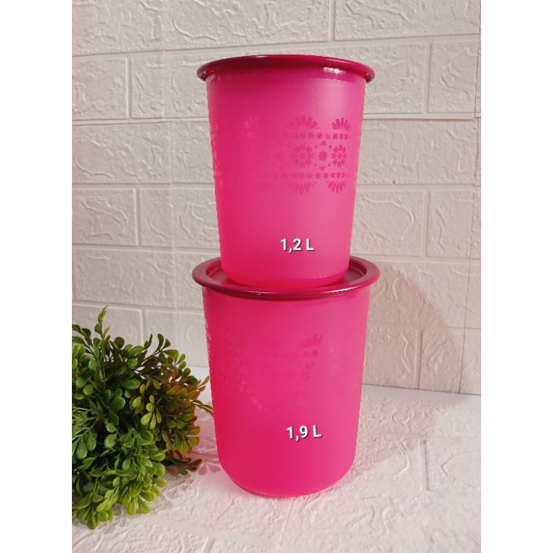 Toples Tupperware Small Mosaic Canister(2) @1,2 L dan 1,9 L