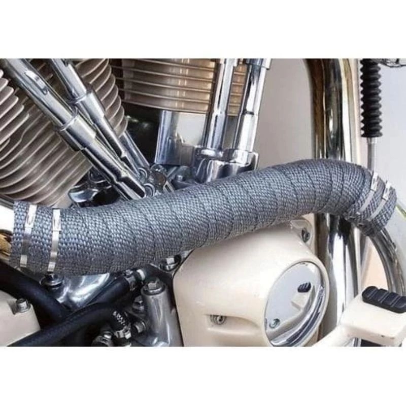EXHAUST WRAP PELINDUNG PEREDAM PANAS KNALPOT MOTOR MOBIL LAKBAN ANTI PANAS KENALPOT KNALPOT ORIGINAL