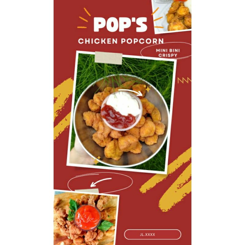 

chicken popcorn/homemade/tanpa pengawet