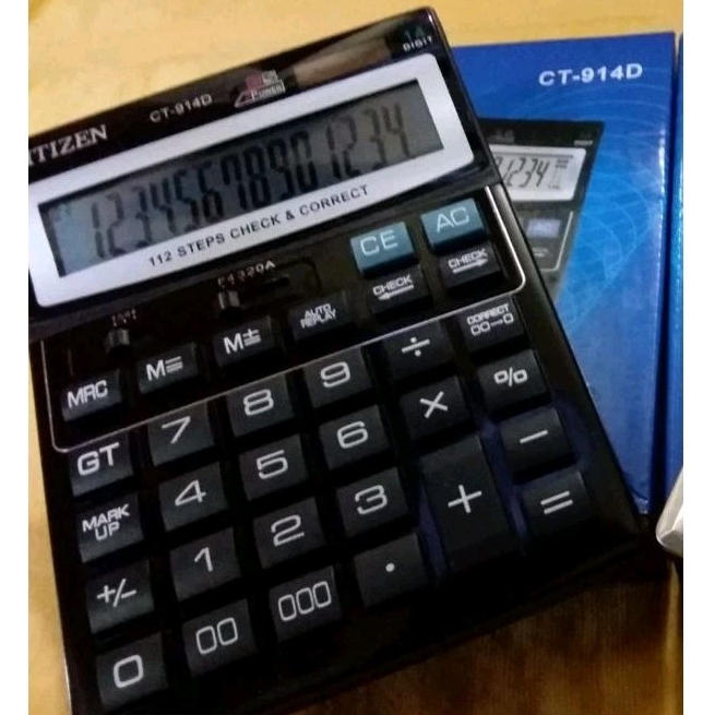 

KALKULATOR CITIZEN CT 914D / 14 DIGIT CHECK CORRECT