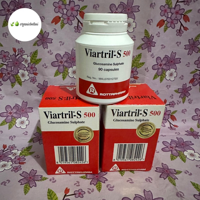 VIARTRIL Viartril-S 500 isi 90 Capsules. Original Impor.
